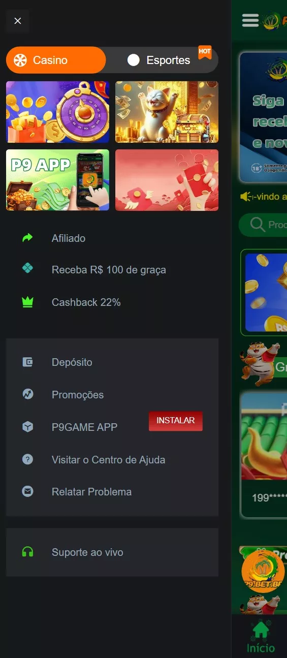 A terceira imagem do aplicativo, plataforma de apostas online com os melhores jogos de apostas e as maiores recompensas em dinheiro